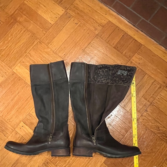 Timberland  brown boot with leather and nubuck leather with stylish buckle - Picture 4 of 8